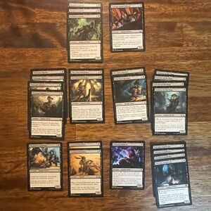 MTG Magic: the Gathering Black Creature Card Set